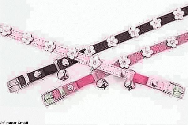 DOGUE Foxy Hundehalsband, Rose, Gr. 45 - zum Schliessen ins Bild klicken