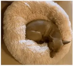 Hunde Donutbett Superweiche Waschbar Gr.40-100cm Viele Farben