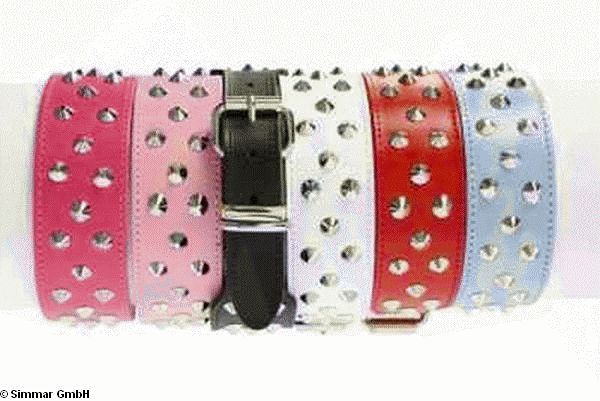 DOGUE Hundehalsband Stud Muffin (und Breit), Rose, Gr. 40 - zum Schliessen ins Bild klicken